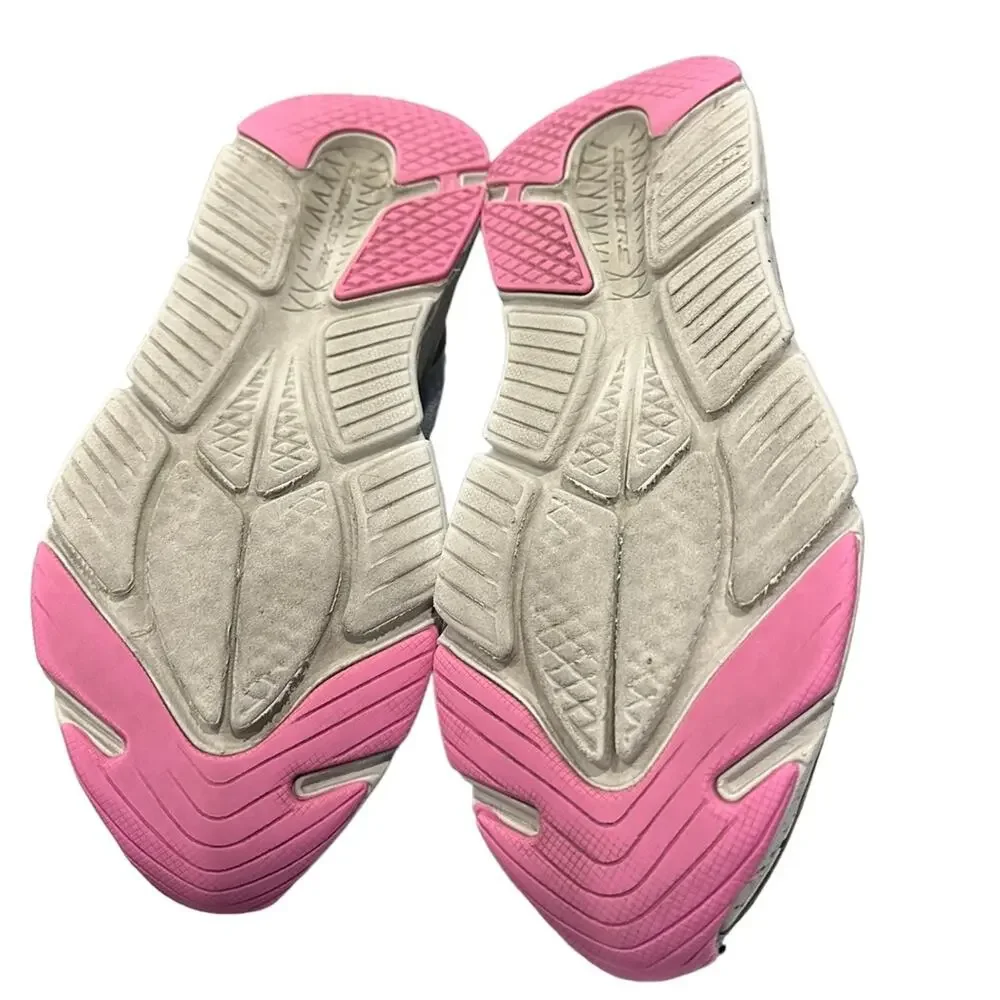 SKECHERS tennis shoes size 8 goga mat lace‎ ups  blue pink gray - Picture 9 of 9